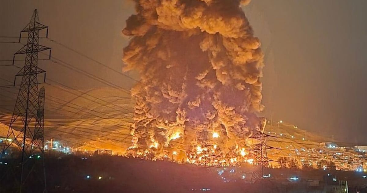 The dreaded “black rain” in the sky over Tehran