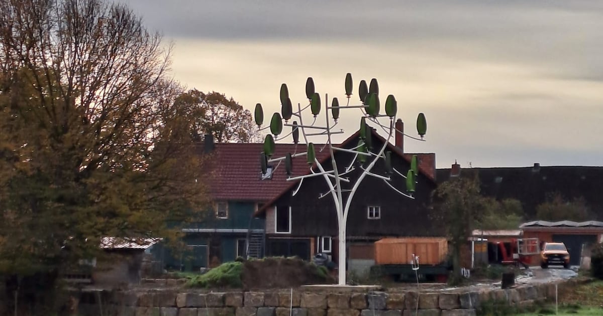 There is now a tree in this garden in Lower Saxony that generates 10,800 watts