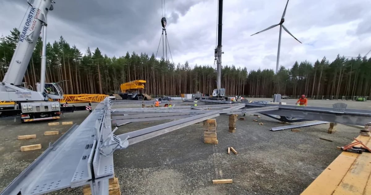 365 meters high: The largest wind turbine in the world is now growing again in Brandenburg