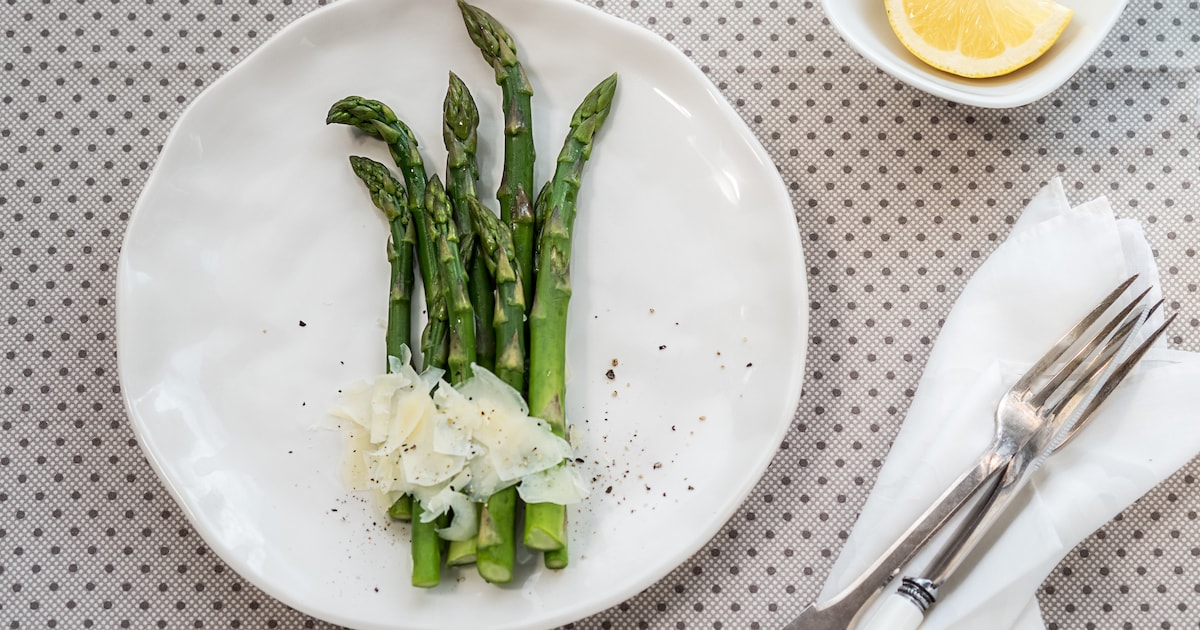 Takes less than 10 minutes: Green asparagus turns out particularly well in the air fryer