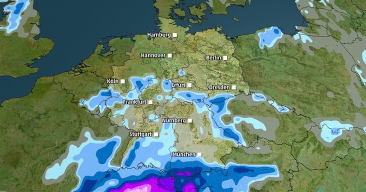Big change in the weather: snow and storms at the weekend